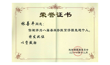 盡心盡力謀發(fā)展 盡職盡責(zé)為和諧--記縣政協(xié)常委、虹潤(rùn)公司董事長(zhǎng)林善平