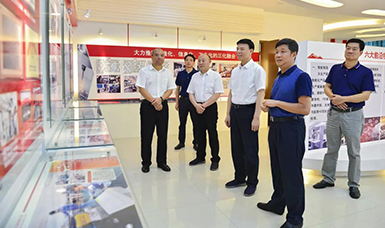 福建省人大常委會(huì)黨組書(shū)記、副主任張廣敏蒞臨虹潤(rùn)公司調(diào)研指導(dǎo)
