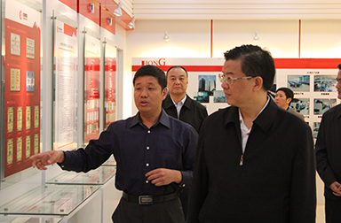 福建省委常委、省紀委書記倪岳峰調(diào)研虹潤公司